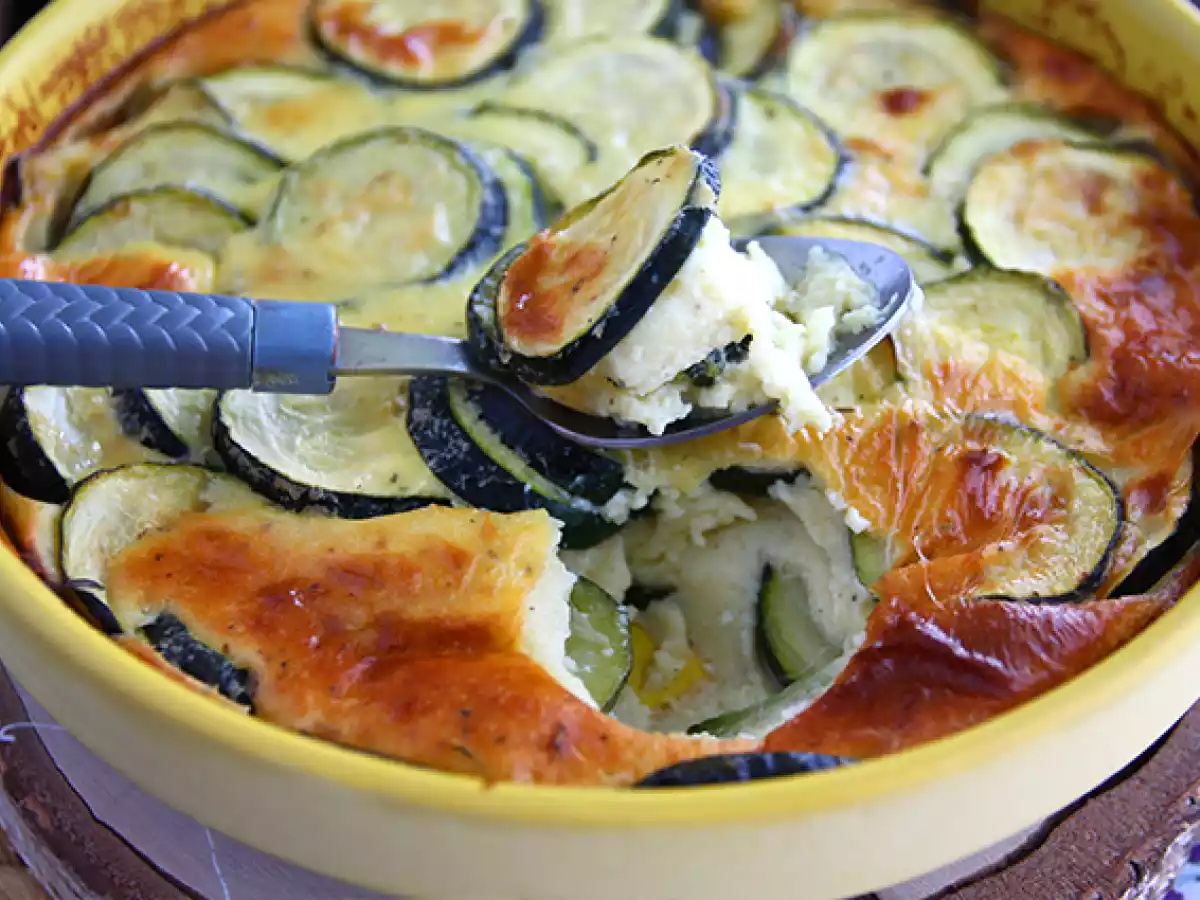 Zucchini-Clafoutis mit Ziegenkäse - foto 4