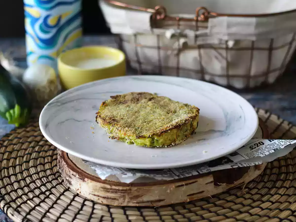 Zucchini-Kartoffel-Burger aus der Fritteuse - foto 2