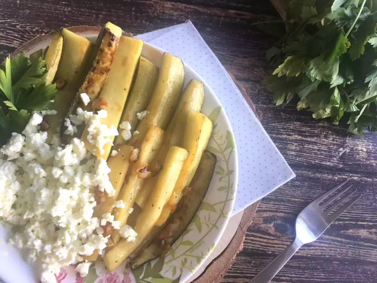 Zucchini mit Zitrone und Feta - foto 2