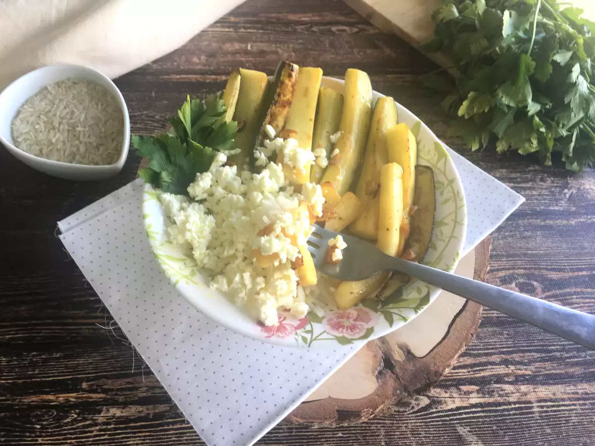 Zucchini mit Zitrone und Feta - foto 3