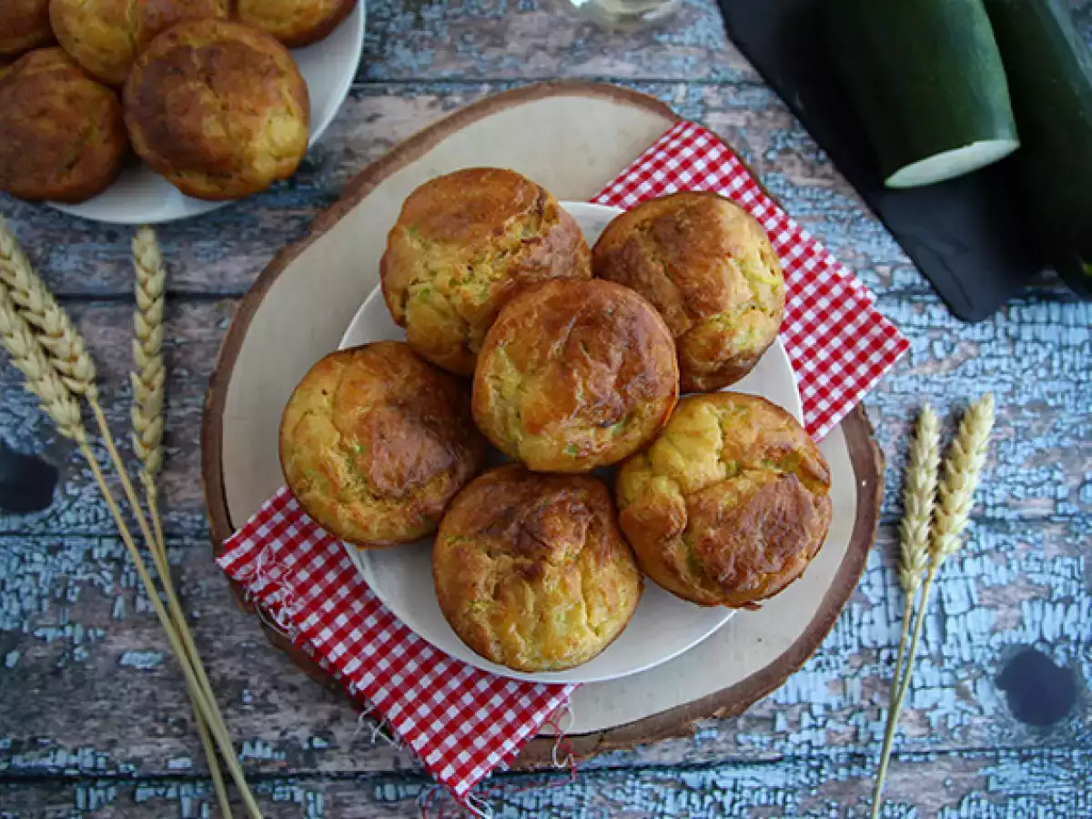 Zucchini-Muffins mit Ziegenkäse - foto 2