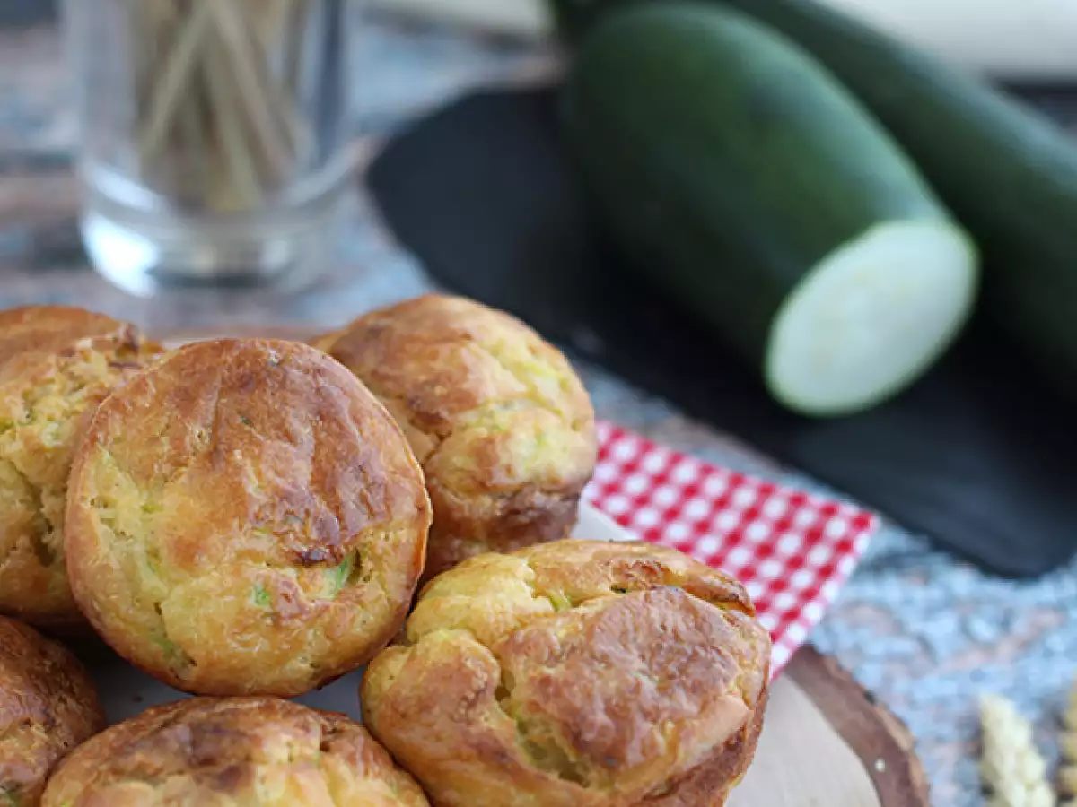 Zucchini-Muffins mit Ziegenkäse - foto 3