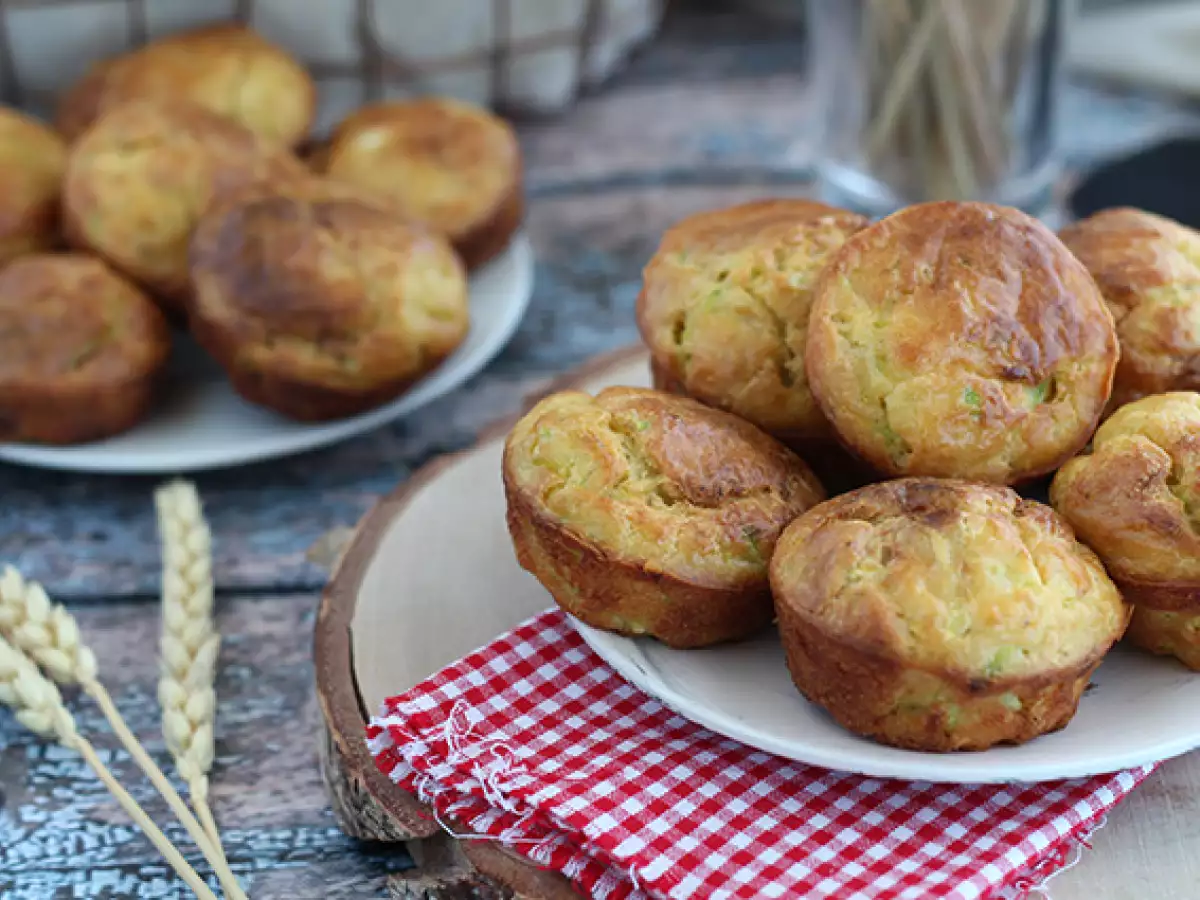 Zucchini-Muffins mit Ziegenkäse - foto 5