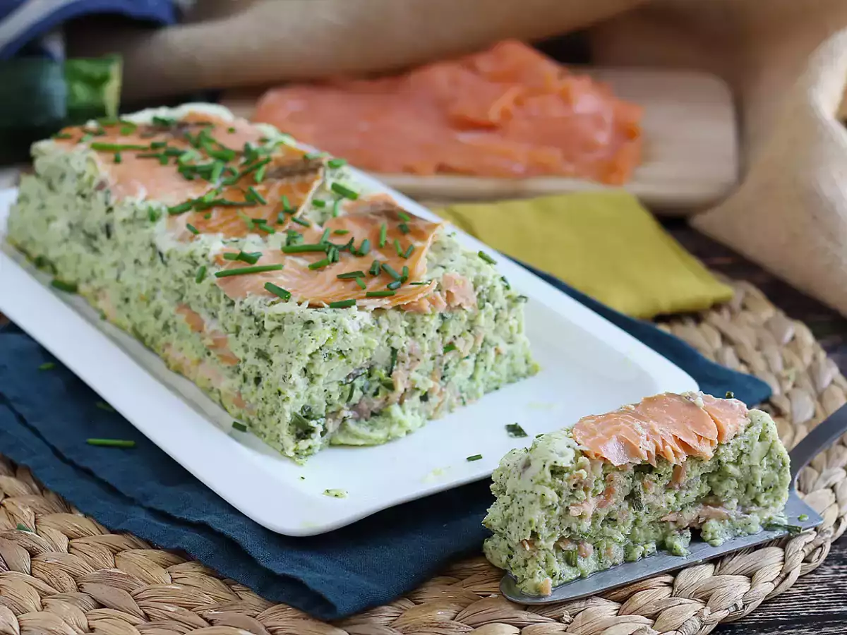 Zucchini-Terrine mit Räucherlachs - foto 3