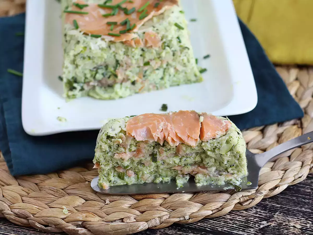 Zucchini-Terrine mit Räucherlachs - foto 4