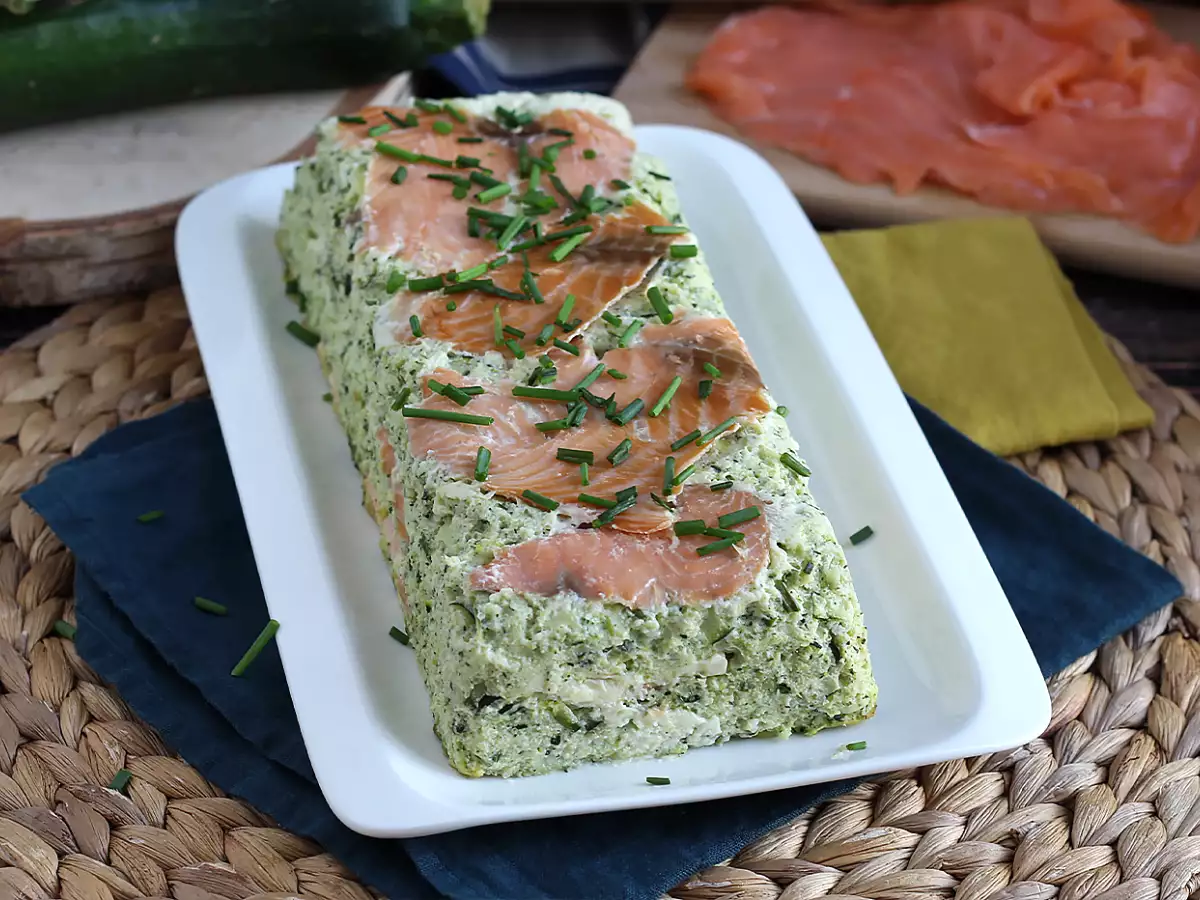 Zucchini-Terrine mit Räucherlachs - foto 5
