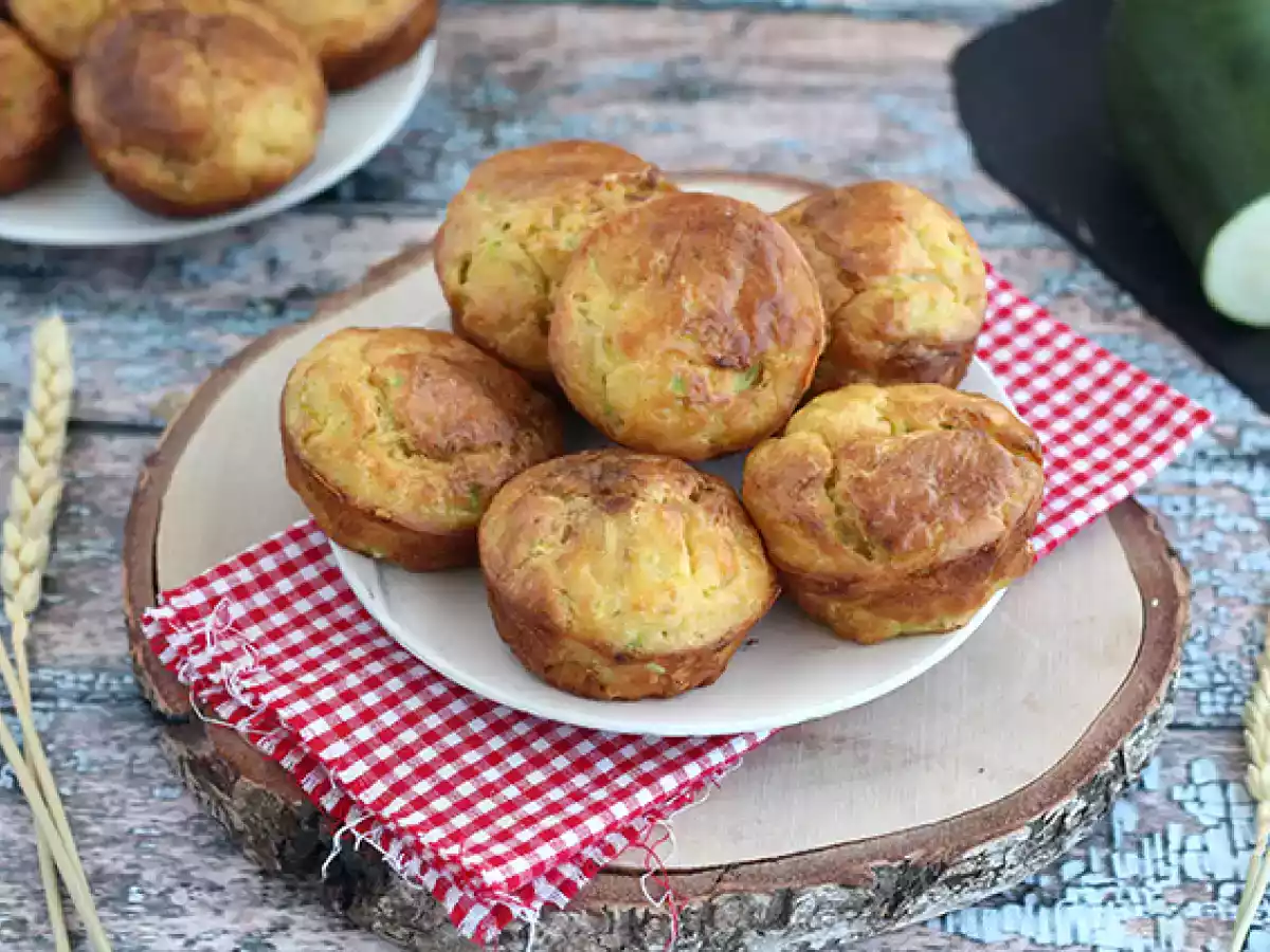 Zucchini-Ziegenkäse-Muffins