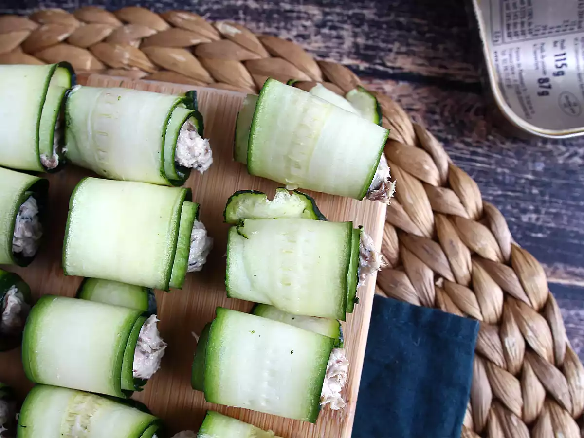 Zucchiniröllchen mit Sardinen - foto 3